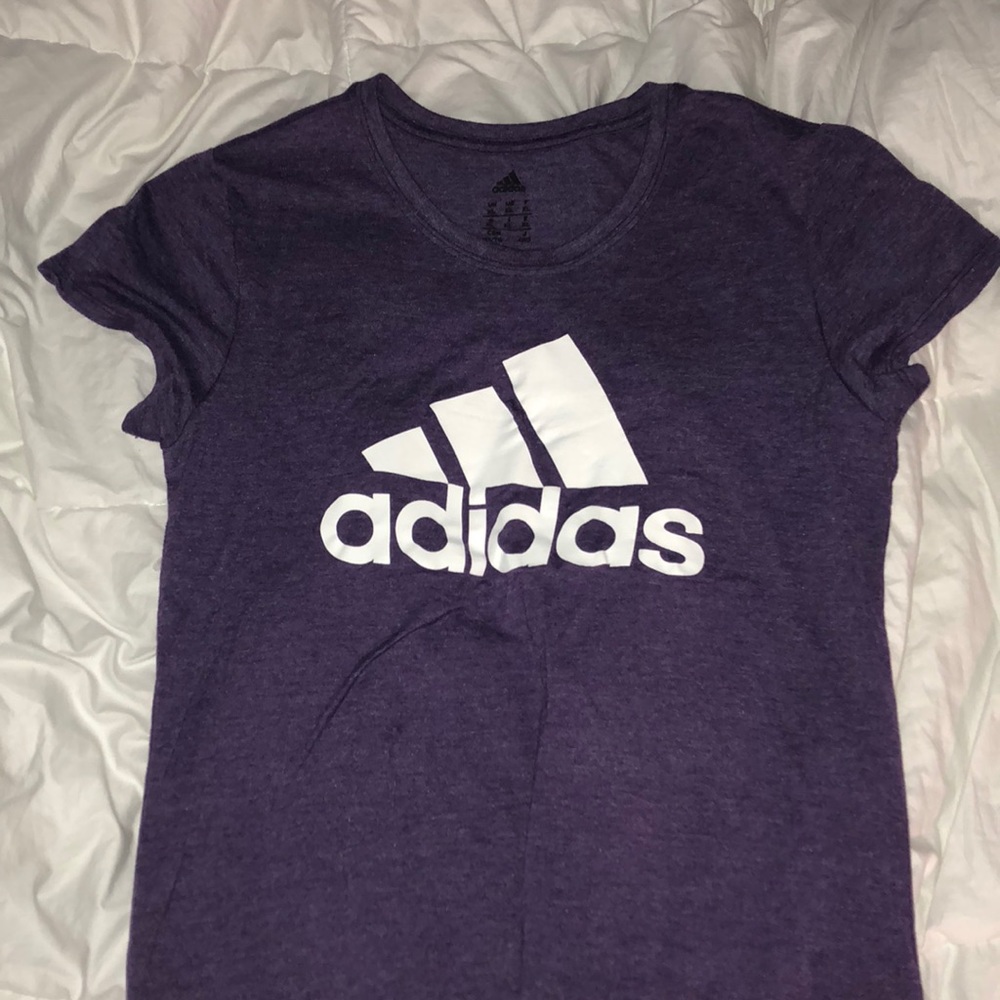 Purple & White Adidas T-shirt